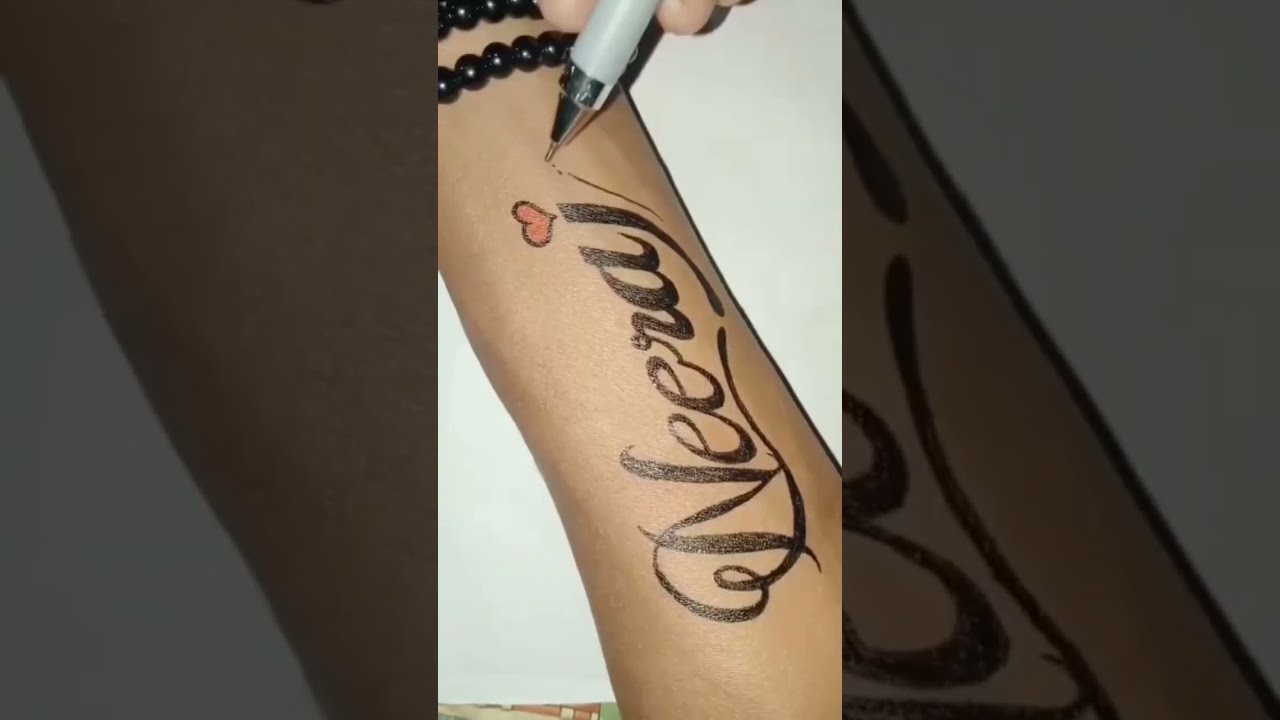 Name Tattoo | Tattoos, Red tattoos, Tattoo lettering